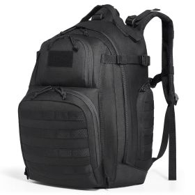 Vevor Tactical Backpack 40L w/ Molle Mode & Sponge Pad Army Assault Pack, Black (Capacity: 40_L)