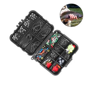 Fishing Accessory Kit Portable Fishing Set for Use Outdoor (Accessory Type: 188pcs, Color: As pic show)