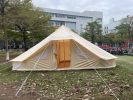 SAM&HAIBEI 6 Persons Canvas Tent Bell Tent Glamping,4 Seasons Yurt Tent for Camping, Heavy Cotton Canvas Tent for Camping,Hunting
