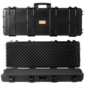 VEVOR Tactical Range Case, Tactical Hard Case w/ 3 Layers Fully-protective Foams, 42 inch lockable Hard Tactical Range Case w/ Wheels (size: 42_inches)