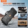 VEVOR Tactical Range Case, Tactical Hard Case w/ 3 Layers Fully-protective Foams, 42 inch lockable Hard Tactical Range Case w/ Wheels