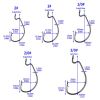 Outdoor Fishing Cranked Stripers Hook Set