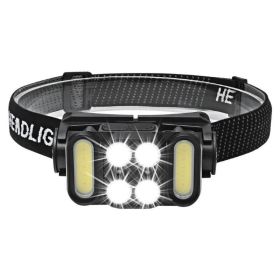 Rechargeable LED Headlamp for Camping Cycling Hiking Hunting (Color: Style_A, Type: Headlamp)