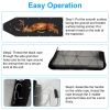 Deer Drag Sled w/ Handle Deer Cart Game Hauler Snow Sledding Pad hntg Gear Supplies w/ 32.8FT Black Rope 16.1FT White Rope for hntg Ice Fishing Haul