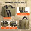 VEVOR Range Bag for 2 Pistols Tactical Gun Bag 2 Built-in Pistol Bags Brown, Range Bag for Handguns Gun Case Bag w/ Lockable Zipper for Shooting Range