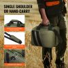 VEVOR Range Bag for 2 Pistols Tactical Gun Bag 2 Built-in Pistol Bags Green, Range Bag for Handguns Gun Case Bag w/ Lockable Zipper