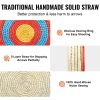 VEVOR Archery Target, 5 Layers 20" Arrow Target, Traditional Solid Straw Round Archery Target Shooting Bow, Hand-Made Arrows Target, Coloured Rope