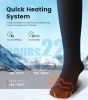 Wavmill rechg. Heated Set - Heated Socks & Hand Warmers for Men - 2 Packs 12000mAh Electric Foot Warmers - Gifts for hntg, Fishing, Skiing & Outdr