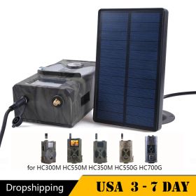 Outdoor Hunting Camera Solar Panel Charger 9V Output For Suntek HC-300M HC-700M HC700G Hunting Cameras (Default: Default)