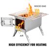 VEVOR Tent Wood Stove,outdr Camping Wood Burning Stove SS w/ Folding Pipe,Portable Wood Stove 90.6'' Height Wood Tent Stove For Camping