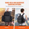 Tactical Backpack 25L Backpack w/ Molle & 3 Compartments For Hiking Rucksack w/ Bottle Holder