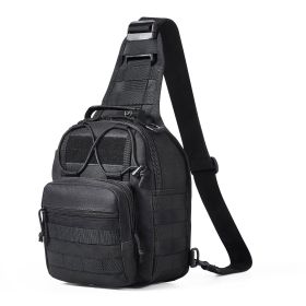 Tactical Sling Bag 10L mil. Rover Shoulder Sling Backpack Black, for Hunting, Camping, Hiking (Default: Default)