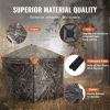 VEVOR hntg Blind, 288AA See Through Ground Blind, 6-7 Person Pop Up Deer Blind for hntg w/ Carrying Bag, Portable Resilient hntg Tent