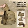 VEVOR Tactical Range bpck for 6 Pistols Gun bpck Brown,Range Bag for Handguns Gun Case Bag w/ Lockable Zipper