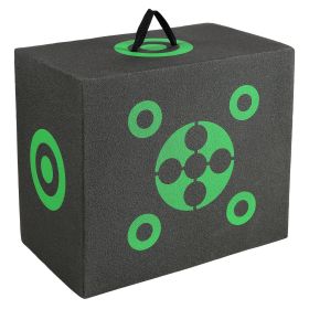 VEVOR Archery Target, 16"x18" All-side Shotting Archery Arrow Target, outdr Portable Archery Target w/ Carry Handle, Easy Arrow Removal (material: Foamed_Plastics, size: 16 x 18 x 11 inch)