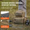 VEVOR Tactical Range bpck for 6 Pistols Gun bpck Brown,Range Bag for Handguns Gun Case Bag w/ Lockable Zipper