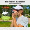 VEVOR Magnetic Golf Rangefinder, 1300 Yards Laser Golfing Hunting Range Finder, 6X Magnification High-Precision Flag Lock Vibration, Slope, USB Charge