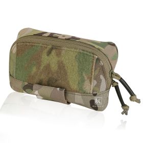 KRYDEX Tactical Camo Admin Pouch Utility MOLLE / Belt Pouch 4"x7" Storage Organizer Panel Pouch Hunting Outdoor Accessories (Color: MC)