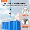 VEVOR Digital Crane Scale, 11000 lbs/5000 kg, Industrial Heavy Duty Hanging Scale w/ Remote Control, Cast Aluminum Case & LED Screen, High Precision