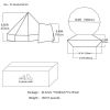 Canvas Tent Bell Tent Glamping, 4 Seasons Yurt Tent for Camping, 4M/5M Cotton Canvas Tent for Family Camping, outdr hntg, or Party (13ft-16.5ft)