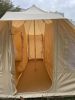 SAM&HAIBEI 6 Persons Canvas Tent Bell Tent Glamping,4 Seasons Yurt Tent for Camping, Heavy Cotton Canvas Tent for Camping,Hunting