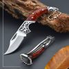 Premium Folding Knife with Pocket Clip, Sleek Narrow-Axis Design, Compact Machete for EDC, Outdoor, Survival & Hunting