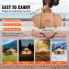 VEVOR Canvas Tent, 4 Seasons 5 m/16.4 ft Bell Tent, Canvas Tent for Camping w/ Stove Jack, Breathable Yurt Tent for up to 8 People, Family Camping out