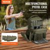 VEVOR Tactical Range bpck for 6 Pistols Gun bpck Green,Range Bag for Handguns Gun Case Bag w/ Lockable Zipper for Shooting Range outdr hntg