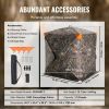 VEVOR hntg Blind, 270AA See Through Ground Blind, 1-2 Person Pop Up Deer Blind for hntg w/ Carrying Bag, Portable Resilient hntg Tent