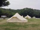 SAM&HAIBEI 6 Persons Canvas Tent Bell Tent Glamping,4 Seasons Yurt Tent for Camping, Heavy Cotton Canvas Tent for Camping,Hunting