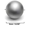 Xemussa 500pcs 6mm steel balls, iron balls, precision steel bearing balls, suitable for slingshots