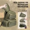 VEVOR Tactical Range bpck for 6 Pistols Gun bpck Green,Range Bag for Handguns Gun Case Bag w/ Lockable Zipper for Shooting Range outdr hntg