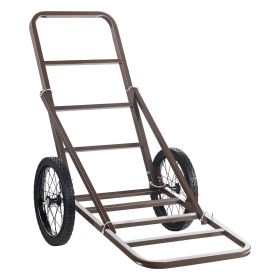 VEVOR Folding Deer Cart Game Hauler Utility Gear Dolly 300 LBS Capacity (Default: Default)