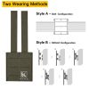 KRYDEX Tactical Double Stack 9MM Pistol Magazine Pouch with Kydex Insert Belt / MOLLE Mounted Hunting Gear Ranger Green