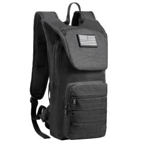 Tactical Molle Hydration Pack Backpack 3L Water Bladder Cycling Hiking Running (Type: Tactical, Color: black)