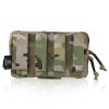 KRYDEX Tactical Camo Admin Pouch Utility MOLLE / Belt Pouch 4"x7" Storage Organizer Panel Pouch Hunting Outdoor Accessories
