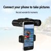 500X25 / 300X25 Professional Folding Small Compact Lightweight binocs; Long Range Zoom Telescope w/ Storage Bag For Hiking hntg Travel Super Foot Bowl