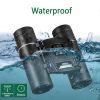 500X25 / 300X25 Professional Folding Small Compact Lightweight binocs; Long Range Zoom Telescope w/ Storage Bag For Hiking hntg Travel Super Foot Bowl