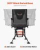 Hunting Chair 360Â° Swivel Silent Foldable Blind Chair Armrests Anti-Sink Feet
