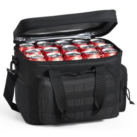 VEVOR Cooler Bag, 20L insul. Lunch Bag w/ Molle Design & Multi-Pocket, 600D Cooler Lunch Box w/ Removable Storage Bags, Soft Cooler (Capacity: 20_L)