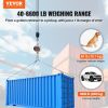 VEVOR Digital Crane Scale, 6600 lbs/3000 kg, Industrial Heavy Duty Hanging Scale w/ Remote Control, Cast Aluminum Case & LED Screen, High Precision