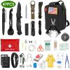 47 in 1 Survival Kits, Gifts for Men, Professional Survival Gear First Aid Supplies for SOS Hiking Hunting Camping