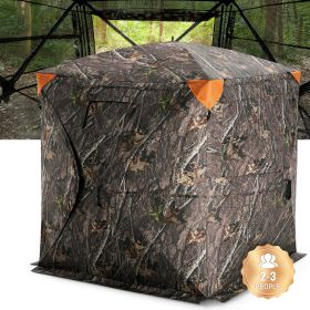 VEVOR hntg Blind, 270AA See Through Ground Blind, 2-3 Person Pop Up Deer Blind for hntg w/ Carrying Bag, Portable Resilient hntg Tent (Product Classification: Perspective Style, Item Size: 58_in)