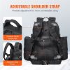 Tactical Backpack 25L Backpack w/ Molle & 3 Compartments For Hiking Rucksack w/ Bottle Holder