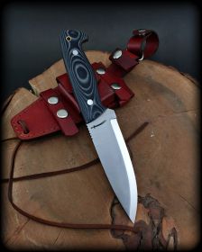 1095 Bushcraft Knife Black Micarta (Default: Default)