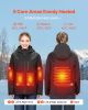 VEVOR Heated Jacket for Women with 7.4V Battery, Soft Shell Electric Heating Coat, Windproof Waterproof Lightweight Outerwear