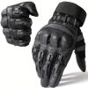 Tactical Gloves for Men - Touch Screen, Non-Slip, Full Finger Protection for Shooting, Airsoft, Hunting, Camping, Hiking