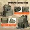 VEVOR Tactical Range bpck for 6 Pistols Gun bpck Green,Range Bag for Handguns Gun Case Bag w/ Lockable Zipper for Shooting Range outdr hntg