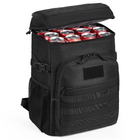 Cooler Bag, 25L insulated Lunch Bag w/ Molle Design & Multi-Pocket, 600D Cooler Lunch Box w/ Removable Storage Bags, Soft Cooler (Capacity: 25_L)