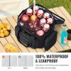 VEVOR Cooler Bag, 20L insul. Lunch Bag w/ Molle Design & Multi-Pocket, 600D Cooler Lunch Box w/ Removable Storage Bags, Soft Cooler
